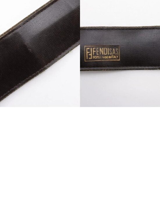 FENDI Zucca belt Brown Nylon canvas Women main image 10